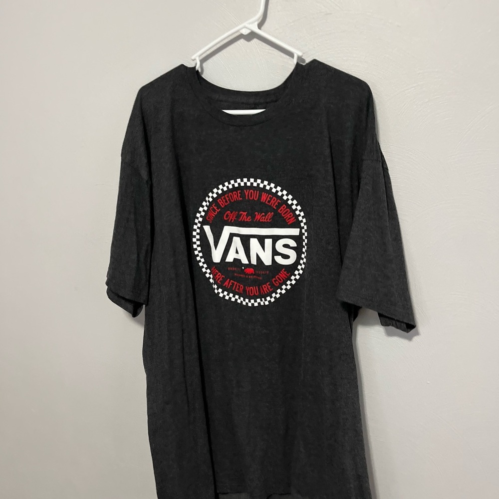Vans Black and Red Short Sleeve Tee